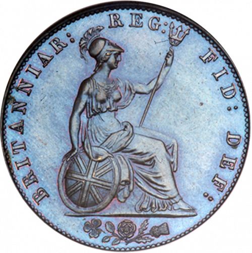Halfpenny Reverse Image minted in UNITED KINGDOM in 1860 (1837-01  -  Victoria)  - The Coin Database
