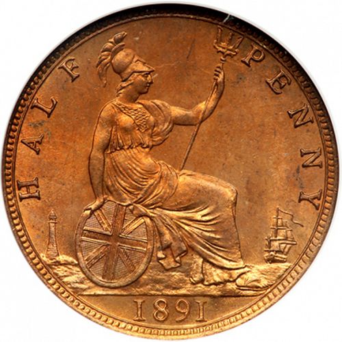 Halfpenny Reverse Image minted in UNITED KINGDOM in 1899 (1837-01  -  Victoria)  - The Coin Database