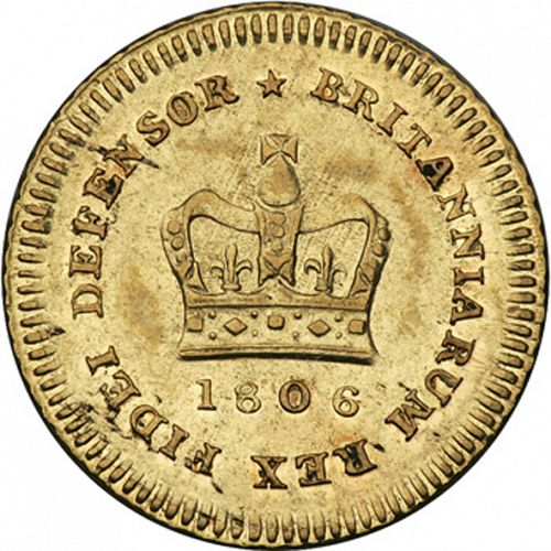 Third Guinea Reverse Image minted in UNITED KINGDOM in 1806 (1760-20 - George III)  - The Coin Database
