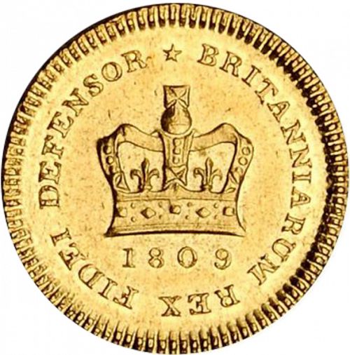 Third Guinea Reverse Image minted in UNITED KINGDOM in 1809 (1760-20 - George III)  - The Coin Database