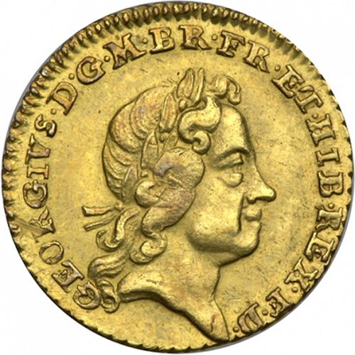 Quarter Guinea Obverse Image minted in UNITED KINGDOM in 1718 (1714-27 - George I)  - The Coin Database
