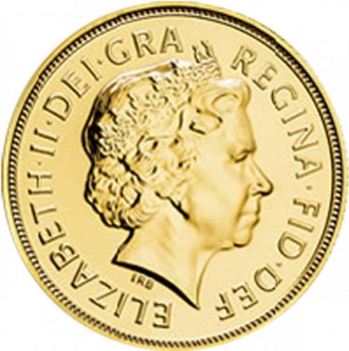Quarter Sovereign Obverse Image minted in UNITED KINGDOM in 2009 (1953-up  -  Elizabeth II - Sovereign)  - The Coin Database
