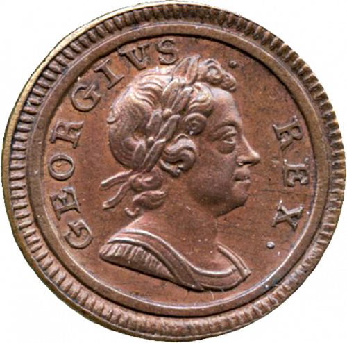 Farthing Obverse Image minted in UNITED KINGDOM in 1717 (1714-27 - George I)  - The Coin Database
