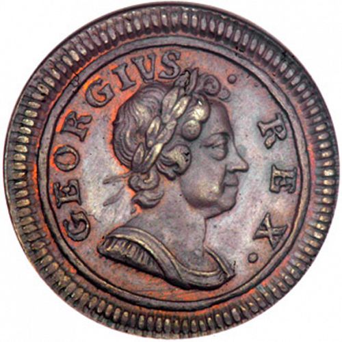 Farthing Obverse Image minted in UNITED KINGDOM in 1719 (1714-27 - George I)  - The Coin Database