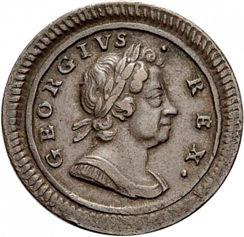 Farthing Obverse Image minted in UNITED KINGDOM in 1720 (1714-27 - George I)  - The Coin Database