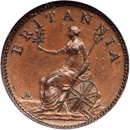 Farthing Reverse Image minted in UNITED KINGDOM in 1806 (1760-20 - George III)  - The Coin Database