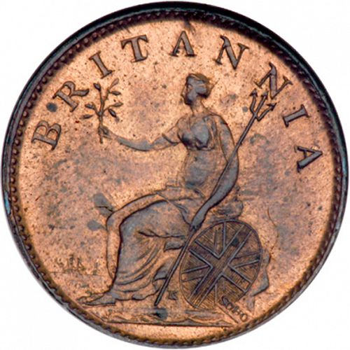 Farthing Reverse Image minted in UNITED KINGDOM in 1807 (1760-20 - George III)  - The Coin Database