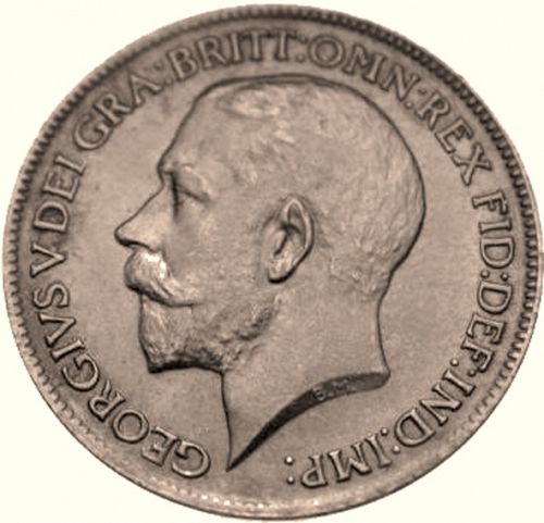 Farthing Obverse Image minted in UNITED KINGDOM in 1914 (1910-36  -  George V)  - The Coin Database