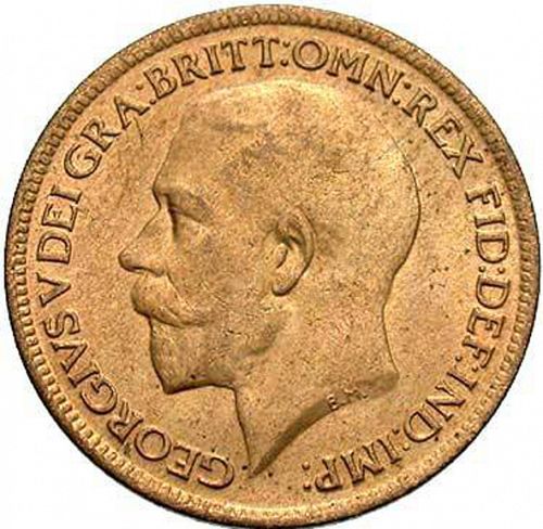 Farthing Obverse Image minted in UNITED KINGDOM in 1918 (1910-36  -  George V)  - The Coin Database