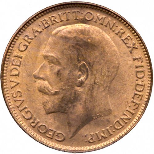 Farthing Obverse Image minted in UNITED KINGDOM in 1925 (1910-36  -  George V)  - The Coin Database