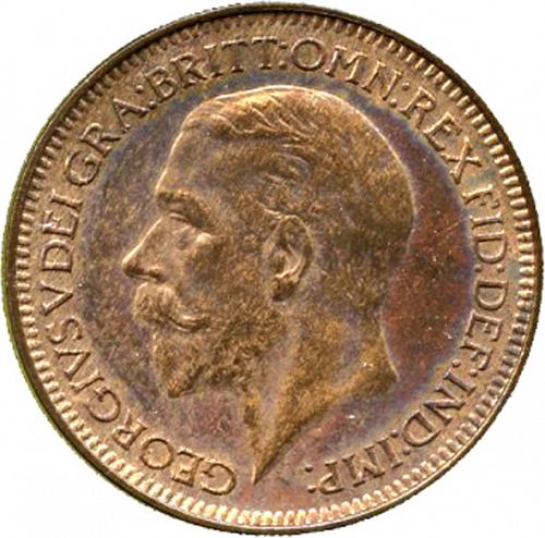 Farthing Obverse Image minted in UNITED KINGDOM in 1930 (1910-36  -  George V)  - The Coin Database