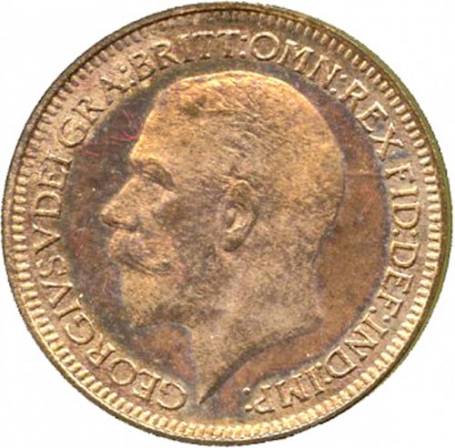 Farthing Obverse Image minted in UNITED KINGDOM in 1933 (1910-36  -  George V)  - The Coin Database