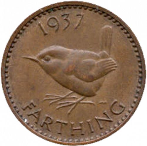 Farthing Reverse Image minted in UNITED KINGDOM in 1937 (1937-52 - George VI)  - The Coin Database