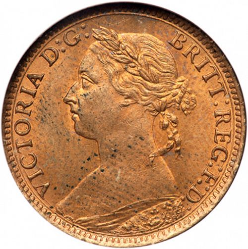 Farthing Obverse Image minted in UNITED KINGDOM in 1890 (1837-01  -  Victoria)  - The Coin Database