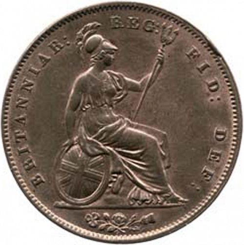 Farthing Reverse Image minted in UNITED KINGDOM in 1848 (1837-01  -  Victoria)  - The Coin Database