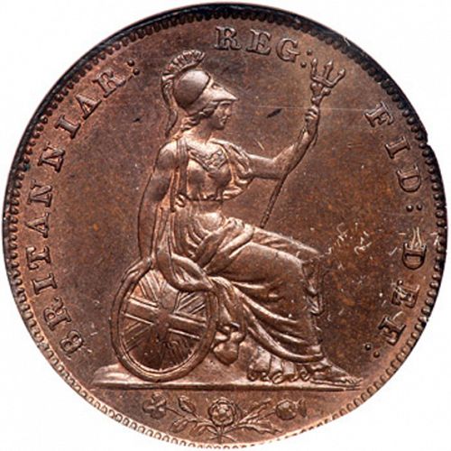 Farthing Reverse Image minted in UNITED KINGDOM in 1853 (1837-01  -  Victoria)  - The Coin Database