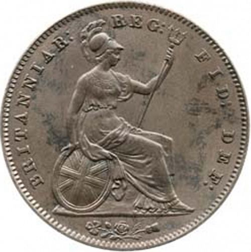 Farthing Reverse Image minted in UNITED KINGDOM in 1854 (1837-01  -  Victoria)  - The Coin Database