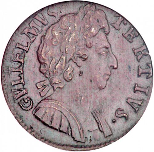 Farthing Obverse Image minted in UNITED KINGDOM in 1696 (1694-01 - William III)  - The Coin Database