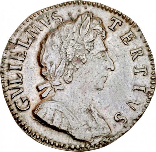 Farthing Obverse Image minted in UNITED KINGDOM in 1697 (1694-01 - William III)  - The Coin Database