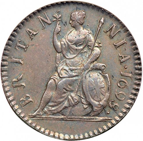 Farthing Reverse Image minted in UNITED KINGDOM in 1698 (1694-01 - William III)  - The Coin Database