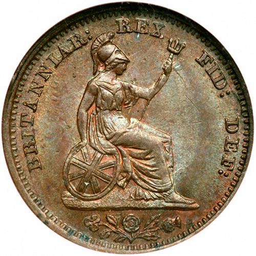 Half Farthing Reverse Image minted in UNITED KINGDOM in 1830 (1820-30 - George IV)  - The Coin Database