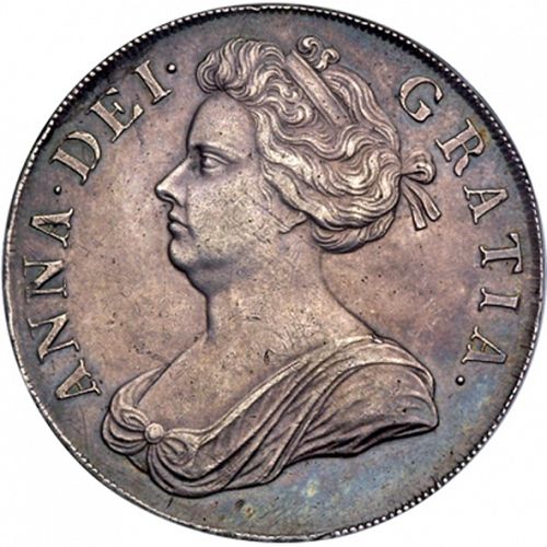 Crown Obverse Image minted in UNITED KINGDOM in 1707 (1701-14 - Anne)  - The Coin Database