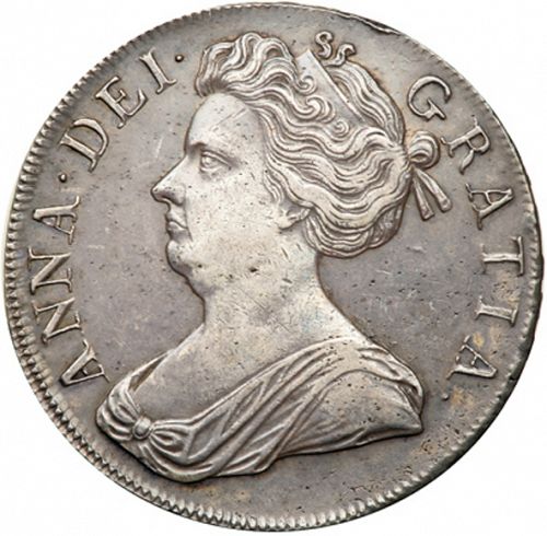 Crown Obverse Image minted in UNITED KINGDOM in 1707 (1701-14 - Anne)  - The Coin Database