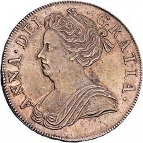 Crown Obverse Image minted in UNITED KINGDOM in 1713 (1701-14 - Anne)  - The Coin Database