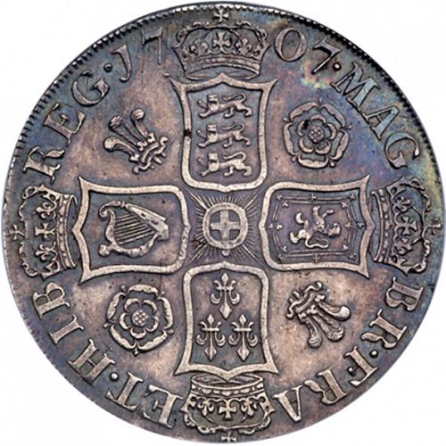 Crown Reverse Image minted in UNITED KINGDOM in 1707 (1701-14 - Anne)  - The Coin Database