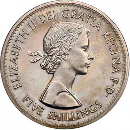 Crown Obverse Image minted in UNITED KINGDOM in 1960 (1953-70  -  Elizabeth II)  - The Coin Database