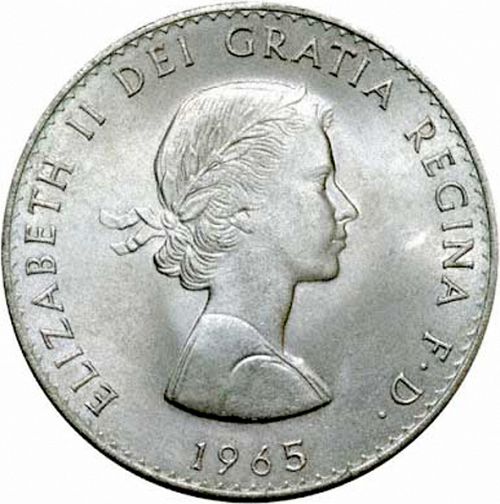 Crown Obverse Image minted in UNITED KINGDOM in 1965 (1953-70  -  Elizabeth II)  - The Coin Database
