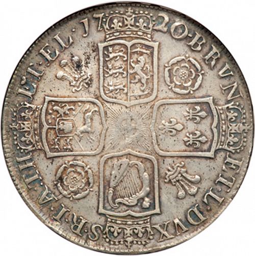 Crown Reverse Image minted in UNITED KINGDOM in 1720 (1714-27 - George I)  - The Coin Database