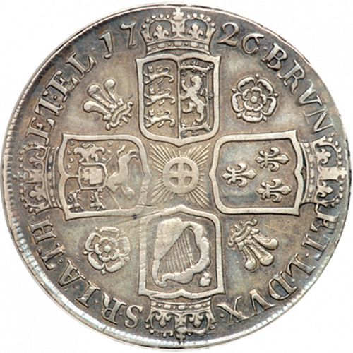 Crown Reverse Image minted in UNITED KINGDOM in 1726 (1714-27 - George I)  - The Coin Database