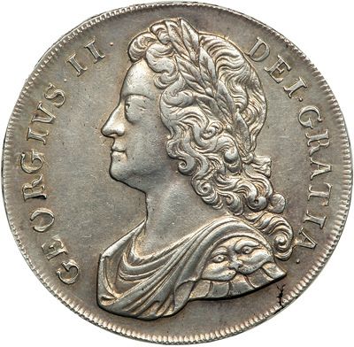 Crown Obverse Image minted in UNITED KINGDOM in 1739 (1727-60 - George II)  - The Coin Database
