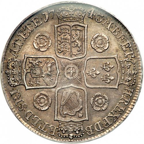 Crown Reverse Image minted in UNITED KINGDOM in 1743 (1727-60 - George II)  - The Coin Database