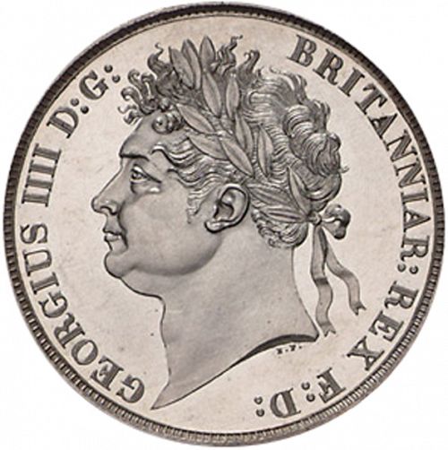 Crown Obverse Image minted in UNITED KINGDOM in 1821 (1820-30 - George IV)  - The Coin Database