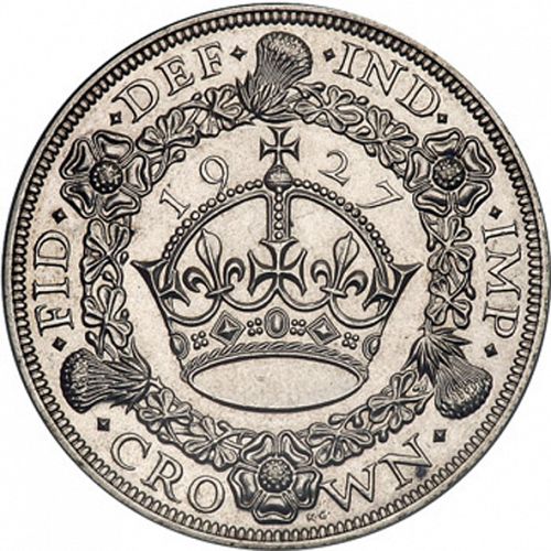 Crown Reverse Image minted in UNITED KINGDOM in 1927 (1910-36  -  George V)  - The Coin Database