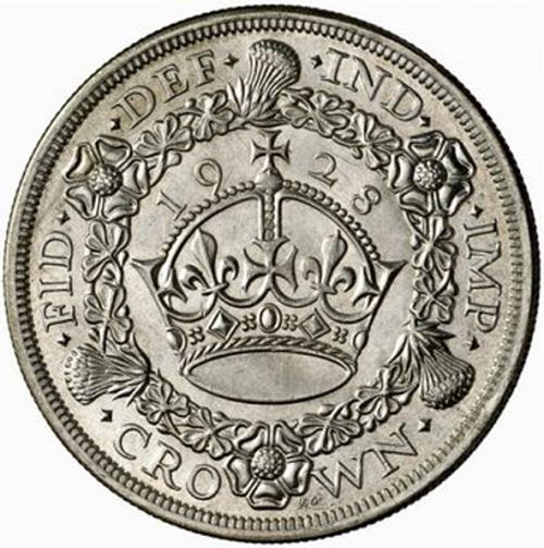 Crown Reverse Image minted in UNITED KINGDOM in 1928 (1910-36  -  George V)  - The Coin Database