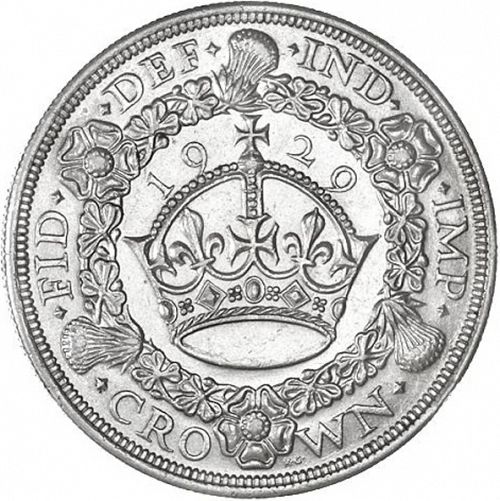Crown Reverse Image minted in UNITED KINGDOM in 1929 (1910-36  -  George V)  - The Coin Database