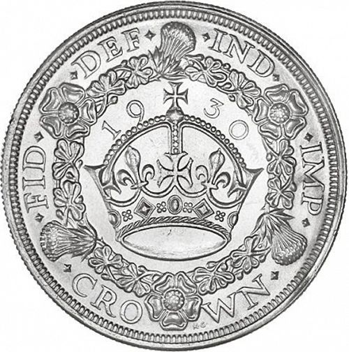 Crown Reverse Image minted in UNITED KINGDOM in 1930 (1910-36  -  George V)  - The Coin Database