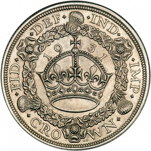 Crown Reverse Image minted in UNITED KINGDOM in 1931 (1910-36  -  George V)  - The Coin Database