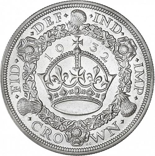 Crown Reverse Image minted in UNITED KINGDOM in 1932 (1910-36  -  George V)  - The Coin Database