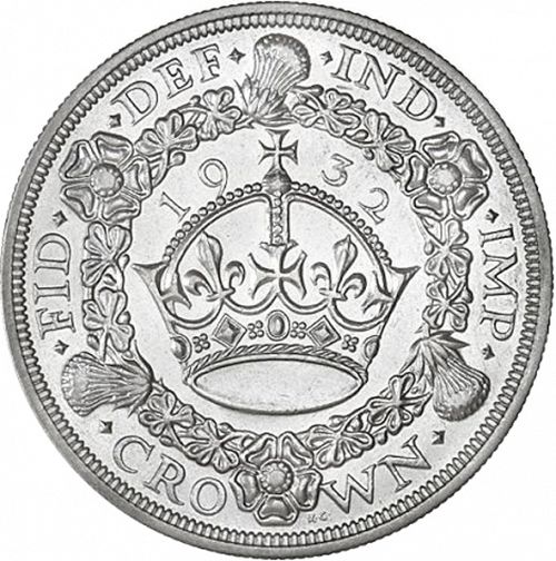 Crown Reverse Image minted in UNITED KINGDOM in 1932 (1910-36  -  George V)  - The Coin Database