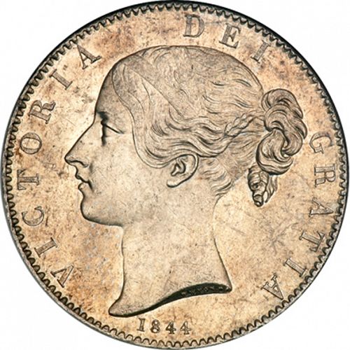Crown Obverse Image minted in UNITED KINGDOM in 1844 (1837-01  -  Victoria)  - The Coin Database