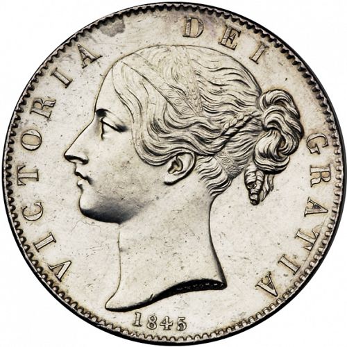 Crown Obverse Image minted in UNITED KINGDOM in 1845 (1837-01  -  Victoria)  - The Coin Database