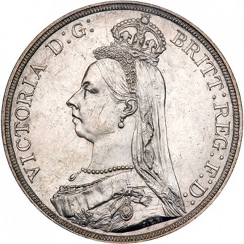 Crown Obverse Image minted in UNITED KINGDOM in 1887 (1837-01  -  Victoria)  - The Coin Database
