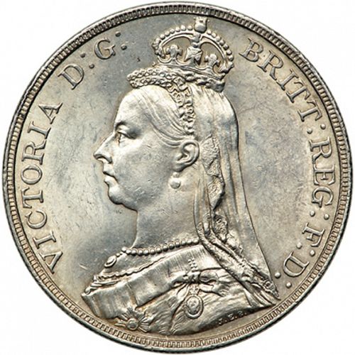 Crown Obverse Image minted in UNITED KINGDOM in 1890 (1837-01  -  Victoria)  - The Coin Database