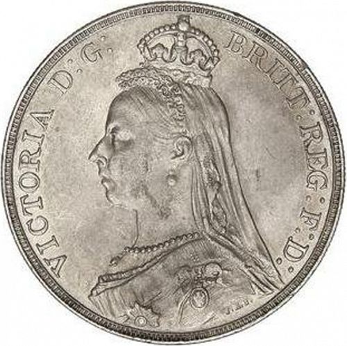 Crown Obverse Image minted in UNITED KINGDOM in 1891 (1837-01  -  Victoria)  - The Coin Database