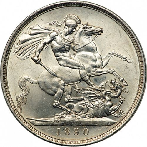 Crown Reverse Image minted in UNITED KINGDOM in 1890 (1837-01  -  Victoria)  - The Coin Database