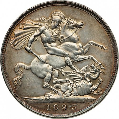 Crown Reverse Image minted in UNITED KINGDOM in 1893 (1837-01  -  Victoria)  - The Coin Database